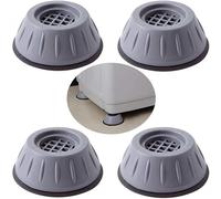 StickersLab Lot de 4 pieds pour machine à laver en caoutchouc dur antidérapant et anti-vibration