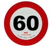 stickerslab - Marquage Disque limitation Vitesse Sticker retroiriflettente 3 m agréés en Classe 2 60 km/h