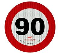 StickersLab - MARQUAGE Disque Limite de vitesse Adhésif RÉTRORÉFLÉCHISSANT HOMOLOGUÉS en Classe 2 (90 km/h)
