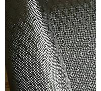 StickersLab Tissu en véritable fibre de carbone hexagonale 240 g/m² 3K