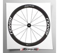 Stickersland Kit autocollants pour jantes de vélo compatible avec Rapid CLX en vinyle blanc brillant | Set décoratif imperméable pour jantes, casque et cadre | Résistant aux intempéries
