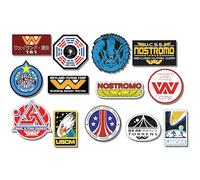 STICKERZZZ!!! NOSTROMO WEYLAND-YUTANI CORP SULACO, ALIENS - Lot de 13 autocollants en PVC, impression numérique sur support ORAFOL et laminée aux UV
