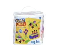 Stickle Bricks Big Bag - Blocs de construction pour tout-petits à emboîter et à empiler dans des formes et des couleurs vives - Jeu créatif avec plaisir d'apprentissage STEM - Sac inclus - À partir de