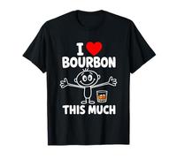 Stickman I Love Bourbon This Much Funny Whiskey Distillery T-Shirt
