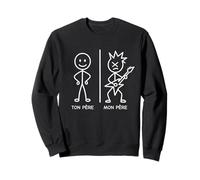 Stickman Père Guitariste Humour Hard Rock Papa Métalleux Sweatshirt