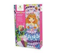 Au Sycomore Coffret Stick'N Fun 3 mini mosaïques Princesses Rose
