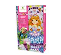 Stick'N Fun Lot de 3 mini mosaïques de princesse, plus de 500 autocollants et bijoux en mousse auto-adhésifs, 3 supports à suspendre, kit créatif d'art pour enfants à partir de 5 ans