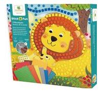 Stick'n fun - pm mosaÏques - animaux de la savane Jaune G