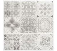 Stick'N Look - Lot de 2 Stickers Carrelage Yto 25x25cm Gris Gris G
