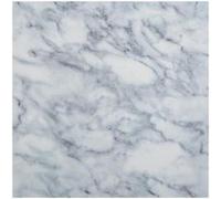 Lot de 2 stickers effet marbre - L 30 x l 30 cm - Blanc Blanc