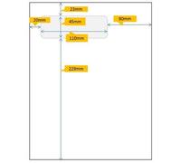 Stick'ngo - 500 Feuilles De Papier Avec Étiquette Intégrée Pour Facturation Via Seller Central - Etiquette Adresse Longue