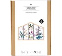 Stickpackung Gezählter Kreuzstich, Orchideen, groß, inkl. Dekostickrahmen Haus Querformat L