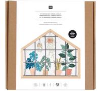 Stickpackung Gezählter Kreuzstich, Urban Jungle, klein, inkl. Dekostickrahmen Haus Querformat S