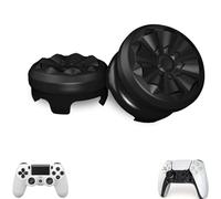 StickPro - 2 Grips de Pouce Compatibles Manettes PS4 PS5 - 4 Accroches pour Meilleure Tenue - Paire Silicone Antidérapante Joystick - Confort & Précision - (Noir)