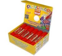 Sticks de Peinture Gouache Solide 10g - Playcolor - Basic One - Couleur Rouge - 12 pces - 10831 Rouge G