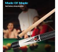 Sticks de Piscine Billard Cue Maple Double Section Design de Haute qualité Professionnel 13 mm Big Head Grip Non Glissement pour Noir Huit Piscine Blanc Noir Rouge 147cm 57,9