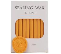 Sticks de sceau de cire, Atopbb 26pcs Klebepistole Sticks de sceau de cire pour tampon de sceau de cire, Mini Sticks de pistolet de sceau de cire pour 0,28'' Klebepistole (Gelbe Orange)