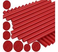 Sticks de sceau de cire, Atopbb 26pcs Klebepistole Sticks de sceau de cire pour tampon de sceau de cire, Mini Sticks de pistolet de sceau de cire pour 0,28'' Klebepistole (Rot national)