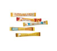 Sticks de sucre roux, dans un présentoir en carton