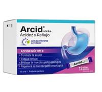 Sticks pour brûlures d'estomac et de reflux, avec ingrédients naturels, action multiple, 12 bâtons