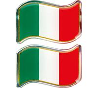 Sticky 3D - drapeau italien, 2 pièces - 40x27 mm