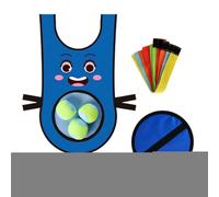 Sticky Ball Vest, Children Target Balls, 19.69x10.24 inches Breathable Dodging Toy, Multi Functional Tossing Set, Adjustable Comfortable Design, Perfect for Playground Game Kindergartens