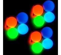 Sticky Balls for Ceiling & Wall, Glow in The Dark,Stress Balls for Kids and Adults (12-Pack)