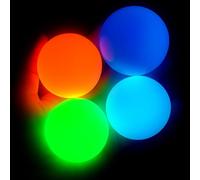 Sticky Balls for Ceiling & Wall, Glow in The Dark,Stress Balls for Kids and Adults (4-Pack)
