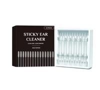 Sticky Ear Cleaner, 24-Piece Reusable Adhesive Earwax Removal Tool Kit | Soft Resin Ear Sticks with 360° Cleaning, Washable and Portable for Adults, Children and Seniors at Home, Outdoors or Hotels