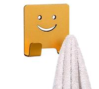 Sticky Hooks - Crochets muraux pour accrocher sans perceuse | Smile Face Waterproof Wall Hooks, Aluminum Alloy Hooks, No Tools Hooks For Hanging Decorations In Living Spaces