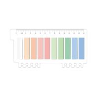 Sticky Index Tabs Smooth Writing, Waterproof, Text Strips