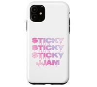 Sticky Jam Jammy Jam Dripping Jammy Jam Rose & Bleu Coquette Coque pour iPhone 11