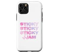 Sticky Jam Jammy Jam Dripping Jammy Jam Rose & Bleu Coquette Coque pour iPhone 11 Pro