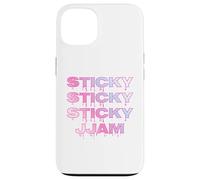 Sticky Jam Jammy Jam Dripping Jammy Jam Rose & Bleu Coquette Coque pour iPhone 13
