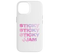 Sticky Jam Jammy Jam Dripping Jammy Jam Rose & Bleu Coquette Coque pour iPhone 14