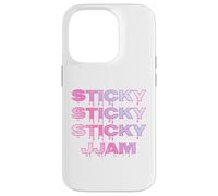 Sticky Jam Jammy Jam Dripping Jammy Jam Rose & Bleu Coquette Coque pour iPhone 14 Pro
