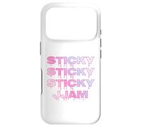 Sticky Jam Jammy Jam Dripping Jammy Jam Rose & Bleu Coquette Coque pour iPhone 17 Pro