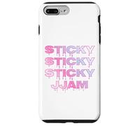 Sticky Jam Jammy Jam Dripping Jammy Jam Rose & Bleu Coquette Coque pour iPhone 7 Plus/8 Plus