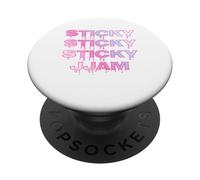 Sticky Jam Jammy Jam Dripping Jammy Jam Rose & Bleu Coquette PopSockets PopGrip Adhésif