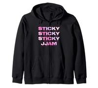 Sticky Jam Jammy Jam Dripping Jammy Jam Rose & Bleu Coquette Sweat à Capuche