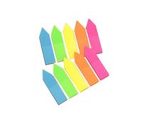 Sticky Memo Notes Label Couleurs Néon Lumineux Drapeaux Mini Bloc-Notes Papiers pour Étudiants Bureau Petite Taille De La Taille De La Paquet Pack 5 Pcs Durable et PratiqueLa mode