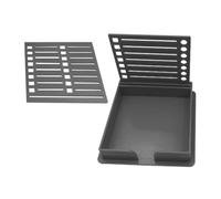 Sticky Note Dispenser - Support pour bureau - Pochoir de note adhésive - Pochoir polyvalent - Pour professeur portable - Double boîte de rangement