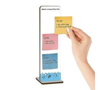 Sticky Note Holders, Wooden Desk Memo Pad Holders Anti-Tip Note Stands