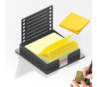 Sticky Note Stencil, Sticky Note Stencil Template - Organize, Plan and Create with Precision, for Office- Create to-Do Lists, Desk Accessories, With Four Color Sticky Notes (Black)