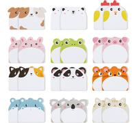 Sticky Notes,24pcs Mini Notes Autocollantes Mignon,720 Feuilles Note Adhésives En Forme Animaux Bloc Mémo Pour Les Études,La Maison,Le Bureau,La Colocation Ou Les Cadeaux- 60x 55 Mm!