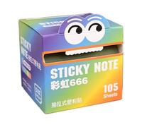 Sticky Notes, Clear Memo Pads, 2.95x2.76in Portable Pull Out Note Roll, Colorful Transparent Design, 105 Sheets per Roll for Notebook, Home, School, Workplace, Reminder Highlights Use