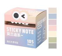 Sticky Notes, Clear Note Pads, Translucent Notes Pad, Colorful Pull-Out Memo Roll with 105 Sheets for School Workplace Notebook Reminder Students Offices Home, 2.95x2.76 inches