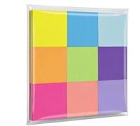Sticky Notes for Company School Home, 9 Pads 100 Sheets Each, Super Sticky Bright Color Memo Pads, 3x3 Inches