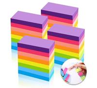 Sticky Notes Lot de 2000 feuilles de notes autocollantes pour bureau, école, maison (76 x 26 mm)