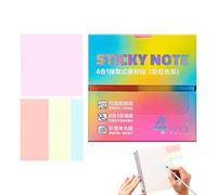 Sticky Notes Transparent 4 Sizes 240 Sheets Pull Out Self-Adhesive Glitter